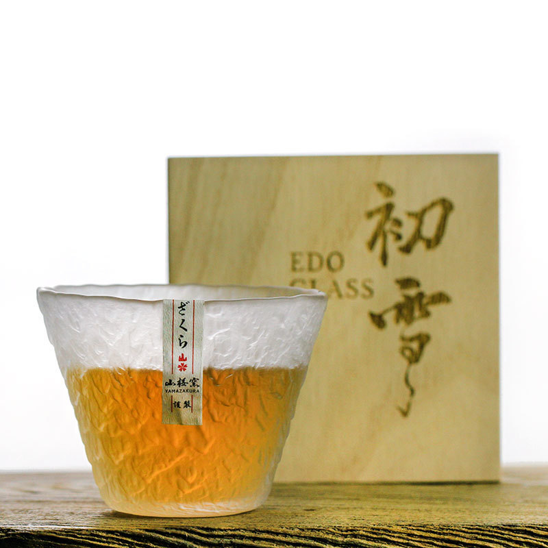 Japanese Style Handmade Hazy Snow Crystal Brandy Snifters Whiskey Shot Glass Hammer Wine Glasses Cup Whisky Tumbler Sake Bowl