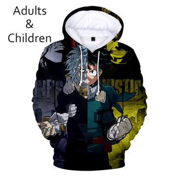 Anime Hoodie My Hero Academia Sweatshirts Harajuku Casual boys girls Kids Sweatshirts Cool Pullover Hooded children Clothes