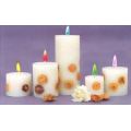 Decorative taper candles cheap unscented pillar candles