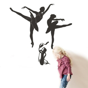 Ballet Dancer Wall Decal Ballerina Dance shoes Vinyl Art Wall Stickers for Girls Room Home Bedroom Decoration Accessories B223