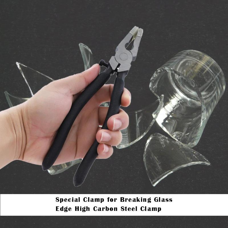 2PCS High Carbon Steel Clamp Clip Flat Nose Pliers for Glass Trimming Hand Tool Adjustable Screw Ceramic Cutting Clip Tools Set