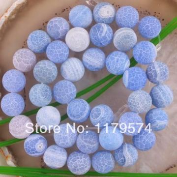 Accessory Wholesale New Product 10mm Blue Onyx Chalcedony Semi Finished Stones Balls Gifts Round Loose Beads 15inch Girl Jewelry