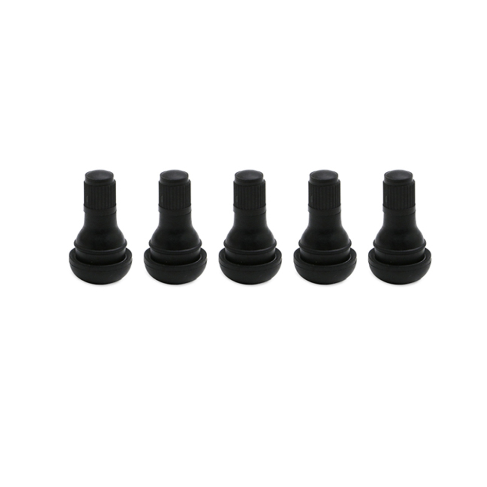 5 Piece TR412 Tubeless Tire Rubber Valve Stems Stubby For ATV Lawn Mower Motorcycle Boat Trailer Wheels
