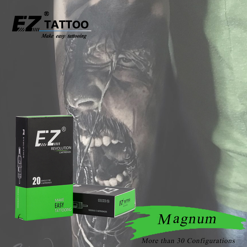 EZ Revolution Tattoo Needle Cartridge 3.5 MM Medium Taper Magnum for Rotary Tattoo Machine 20PCS/Box