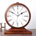 European Retro Table Clock Living Room Bedroom Large Office Desktop Silent Clock Pendulum Seat Clock Home Decoration