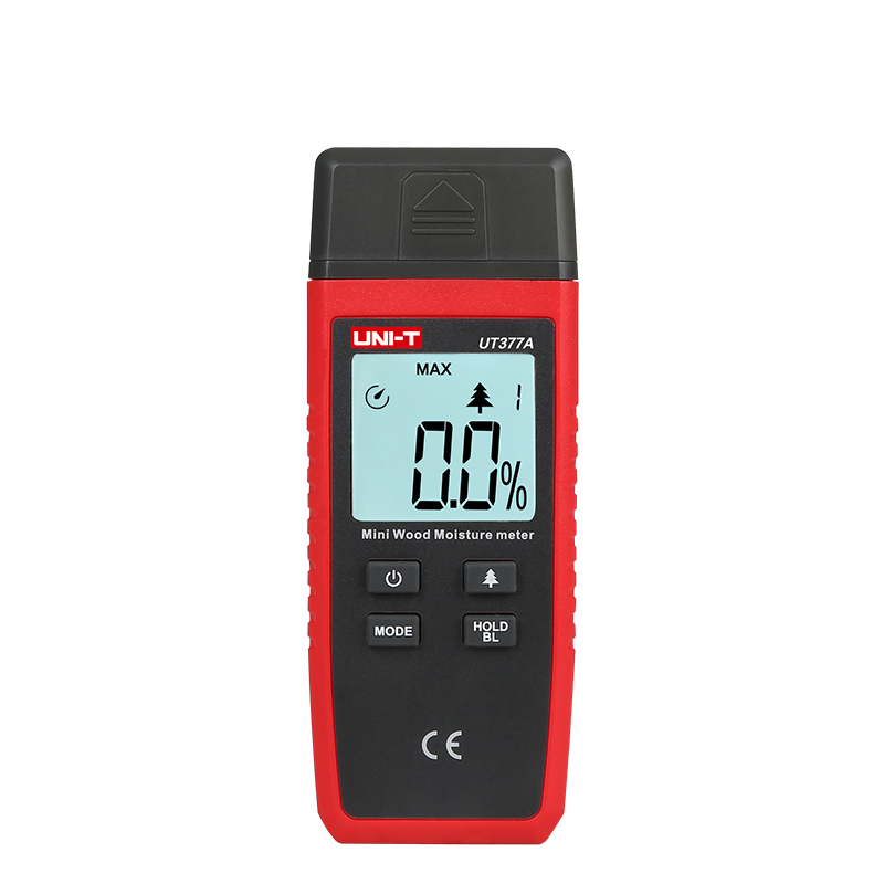 UNI-T UT377A Digital Wood Moisture Meter Hygrometer Humidity Tester for Paper Plywood Wooden Materials Hand-held LCD Detector