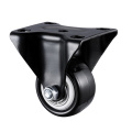 1pc 1.5 inches 41mm Black Office Chair Swivel Rubber Casters Industrial Universal Brake Wheels Bearing Capacity 90kg