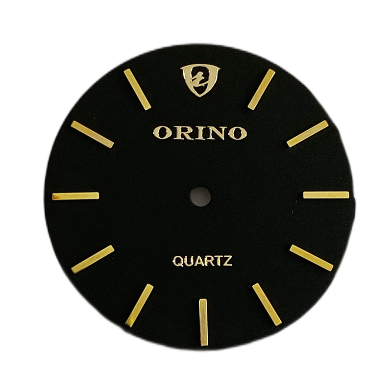 custom black watch dial