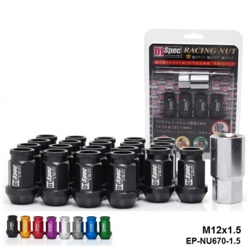 D1Spec Extended Open End Wheel Lug Nuts With Lock M12X1.5 20pcs With Lock For Toyota etc EP-NU670-1.5