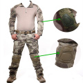 Tactical Frog Set Hunting Shirt&Pants With Knee Elbow Pads Army Military Uniform Camouflage Clothes Outdoor Cambat Ghillie Suit