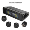 Jansite TPMS Car alarm Tire Pressure sensors Monitoring Intelligent System Solar Power USB charge LED Display 4 Internal Sensors