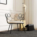 Nordic Living Room Chair Makeup Luxury Iron Clothing Store Sofa Beauty Shop Chair Ins Casual Bedroom Single Living Room Chairs