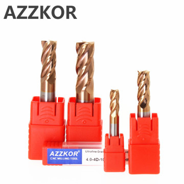 Milling Cutter Alloy Coating Tungsten Steel Tool Cnc Maching Hrc55 Endmill Azzkor Top Milling Cutter Kit Milling Machine Tools