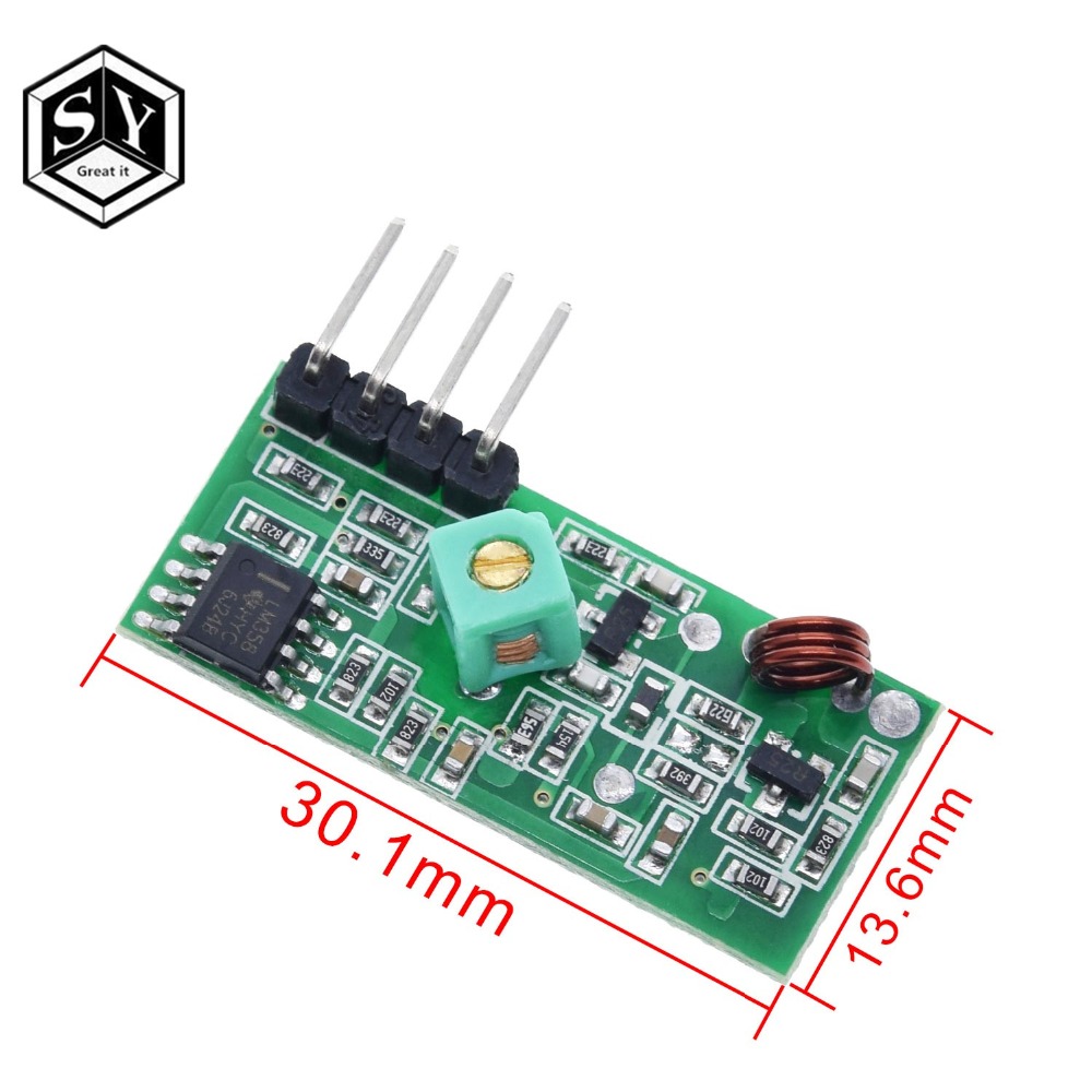 433 Mhz RF Transmitter and Receiver Module Link Kit for ARM/MCU WL DIY 433MHZ Wireless Remote Control for arduino Diy K0