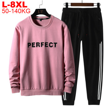 Tracksuit Men Sets Fashion Brand Large Size 8xl 7xl Sportwear Male Hoodie Pants 2 Pieces Set Sweat Suit Sporting Sets Plus Size