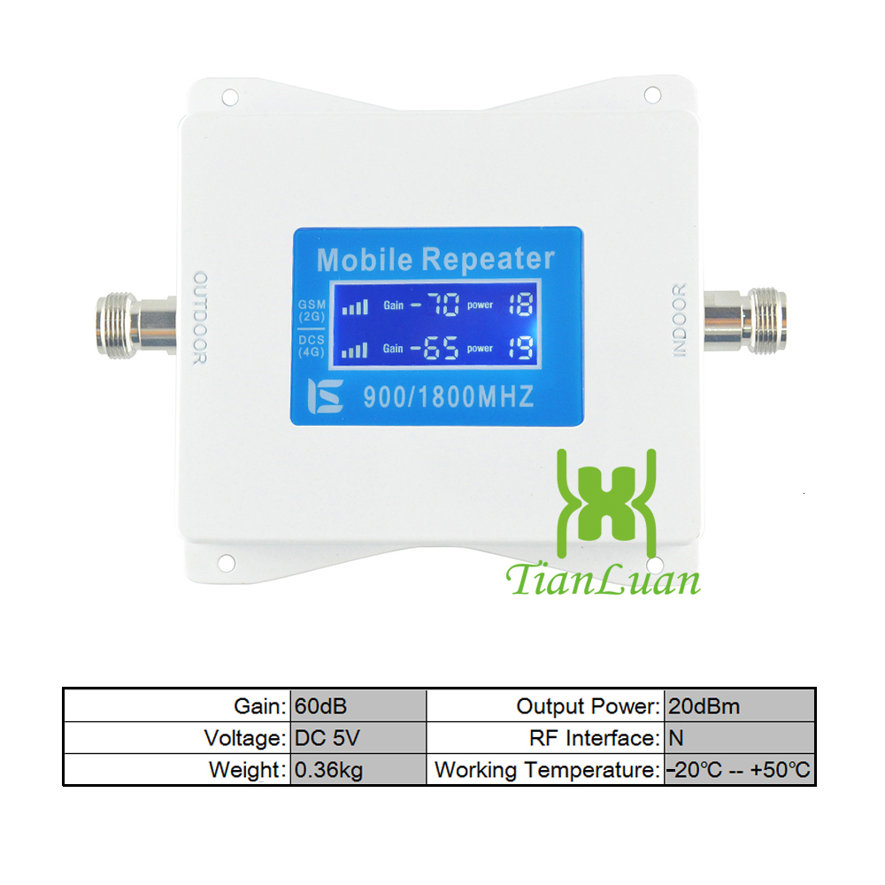 Gsm Lte 4g Mobile Network Booster 900mhz 1800mhz Repeater fixed wireless terminal