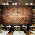 Custom 3D Photo Wallpaper For Bedroom Walls Retro Red Brick Wall Mural 3D Wall Paper Rolls Living Room Sofa TV Background Decor