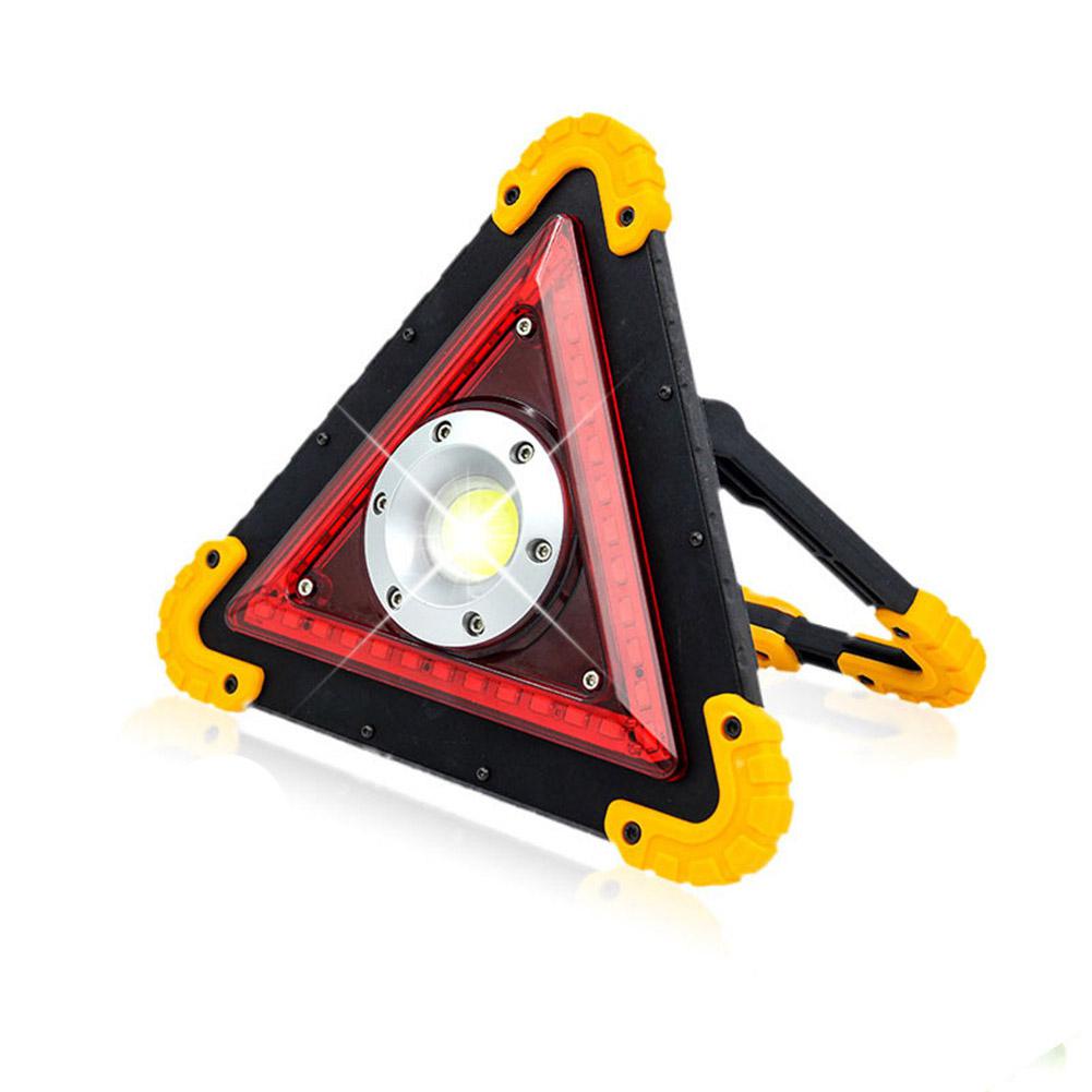 Multi-function Handle Triangle Signal Warning Light Portable Car Repair Work Light SOS Camping Searchlight LED Traffic Lighting
