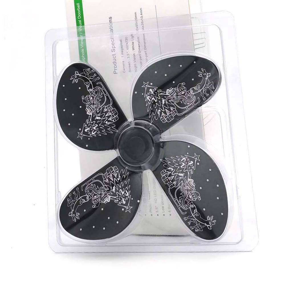 Light Fireplace Fan Four Blades Wood Burning Real Hot Power Fireplace Small Fan Energy Saving Thermal Mini Fan Accessories