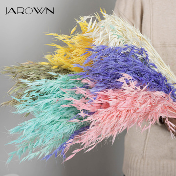 JAROWN Nature Dried Flower Oat Spike Branch DIY Wedding Home Room Valentine's Day Gift Decoration