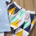 2019 Baby Summer Clothing Newborn Infant Baby Kids Mamas Boy T-shirt Long Pants 2pcs Sets Playsuit Arrow Print Outfits Clothes