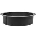 Fire Pit Ring 45 Inch Outsidex 39 Inch Inside 3.0mm Thick Heavy Duty Solid Steel Fire Pit Liner DIY Campfire Ring