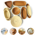 Bread Fermentation Basket Round Natural Rattan Bread Basket For Rising Dough Decoration Baking Pastry Tool With Cover Cloth
