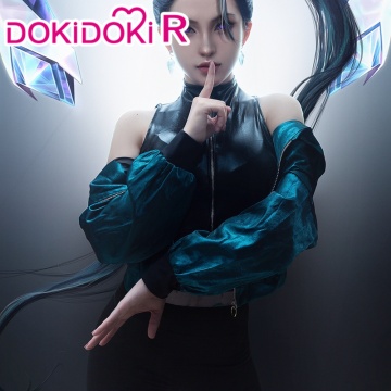 DokiDoki-R Game LOL KDA Cosplay Kaisa Costume Women LOL KDA Kaisa Cosplay K/DA The Baddest Kaisa Costume Halloween