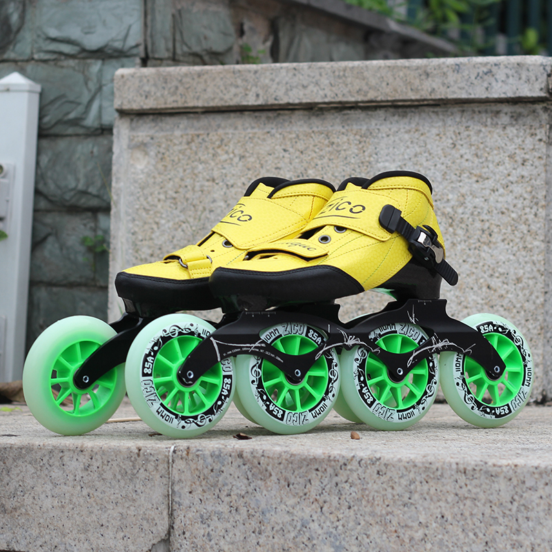 Advance adults inline speed skates shoes racing skating patines for MPC for powerslide 6-layers carbon fiber EUR 30-46