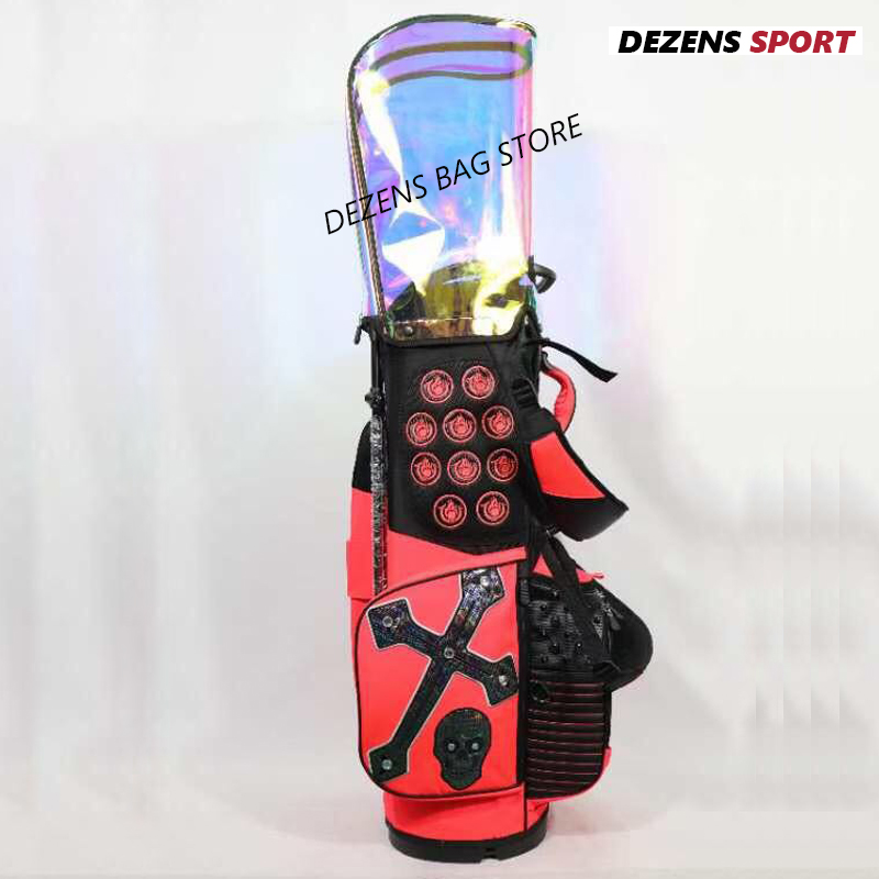 DEZENS NEW fashion Skull print golf bag waterproof Golf stand bag