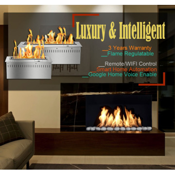 Inno living 24 inch chimenea etanol quemador wifi knx home automation fireplace