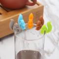 5/6Pieces/lot Tea Bag Holder Silicone Tea Tools Cup Mug Hanging Tool Tea Balls Tools Random Color Tea Strainers