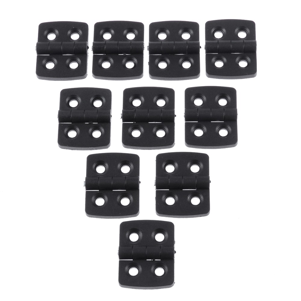 Mayitr 10PCS Hinges for Caskets Furniture Accessories Drawer Hinges for Jewelry Boxes Furniture Fittings Plastic