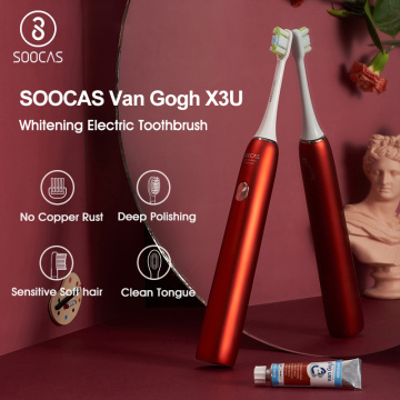SOOCAS X3U Sonic Electric Toothbrush Adult USB Rechargeable IPX7 Waterproof Ultrasonic Tooth Brush Travel Box Van Gogh