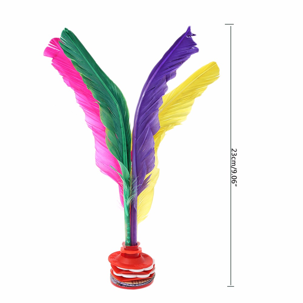 Colorful Feather Chinese Jianzi Fitness Sports Toy Game Foot Kicking Shuttlecock
