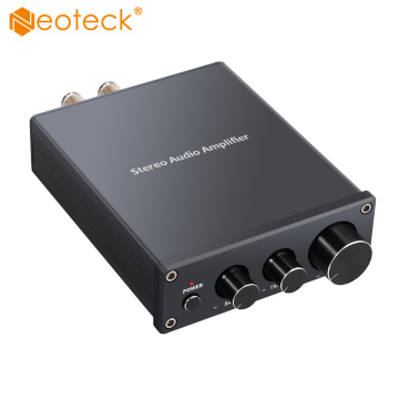 Neoteck 2 Channel Stereo Audio Amplifier Mini Hi-Fi Class D Integrated Amp Digital Power Amplifier Treble Control 50W