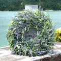 Artificial Flower Garland Silk Lavender Wreath Romantic Fresh Style Wedding Decor For Heads Take Photo Fashion Single Product Pu