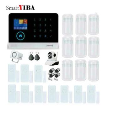 SmartYIBA WiFi GSM GPRS Alarm System IOS Android APP Control Home Security Alarm System Video IP Camera Smoke Fire Detector