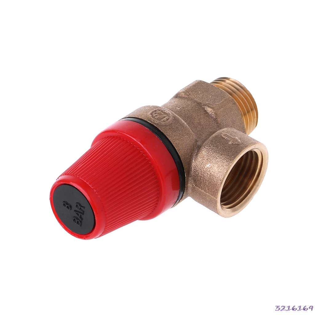 Brass Safety Valve Drain Relief Swithch For Solar Water Heater Inner&Outer Wire