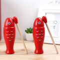 Kid Toy Children Wood Fish Percussion Music Toy Baby Early Education Instrument Preschool tap Musical Fish Toy