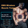 EMS ABS Muscle Stimulation Hip Trainer Wireless Electric Smart Fitness Abdominal Training Body Slimming Stickers USB Charging