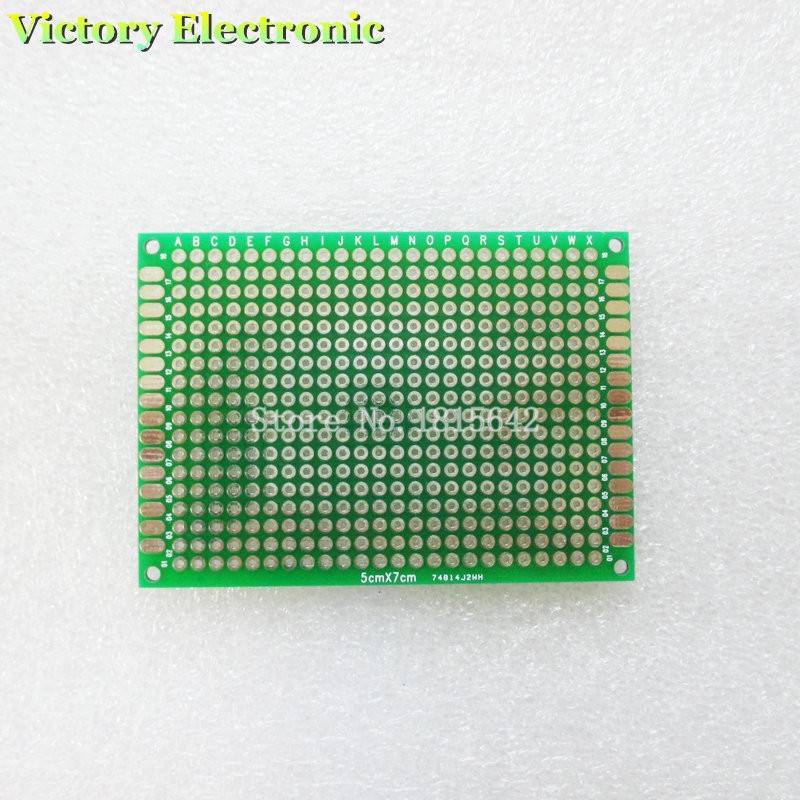 5PCS/Lot 5*7 cm Single Side Prototype PCB diy Universal Printed Circuit Board 5x7CM