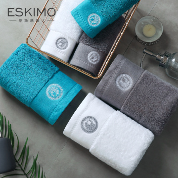 ESKIMO 4Pcs 100% Cotton Face Towel Microfiber Strong Absorbent Towel Hair Multifunctional Adults Baby Hand Towel for Bathroom