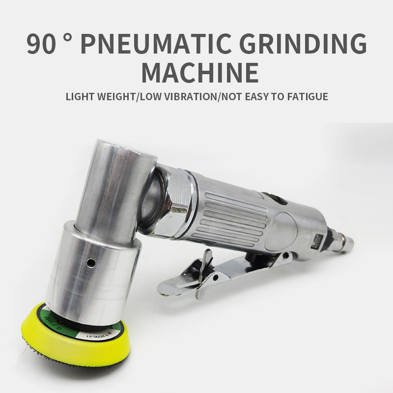 Mini Pneumatic Sander Air Grinder Polishing Machine Car Waxing And Polishing Pneumatic Wind Grinder 90 Degree Eccentric Polisher