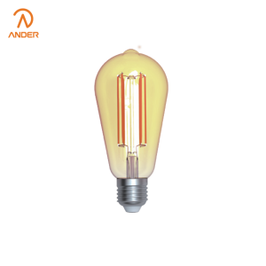 Long Life Golden Filament Bulb with Warm Light