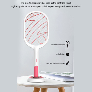 Hot Sale 3000V Electric Insect Racket Swatter Zapper USB 1200mAh Rechargeable Mosquito Swatter Kill Fly Bug Zapper Killer Trap