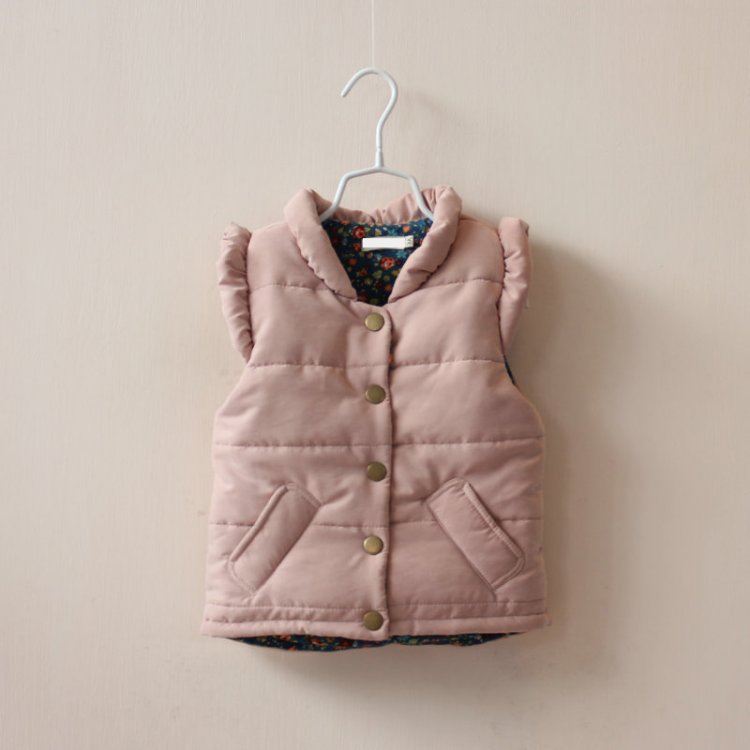 Autumn Winter Children Clothes Girls Outerwear Coats Girl Kids Vest Jackets Baby Warm Waistcoat Veste Enfant