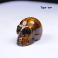 1PC Exquisite handmade carving Natural crystal quartz mineral jewelry skull crystal carving home decoration Halloween