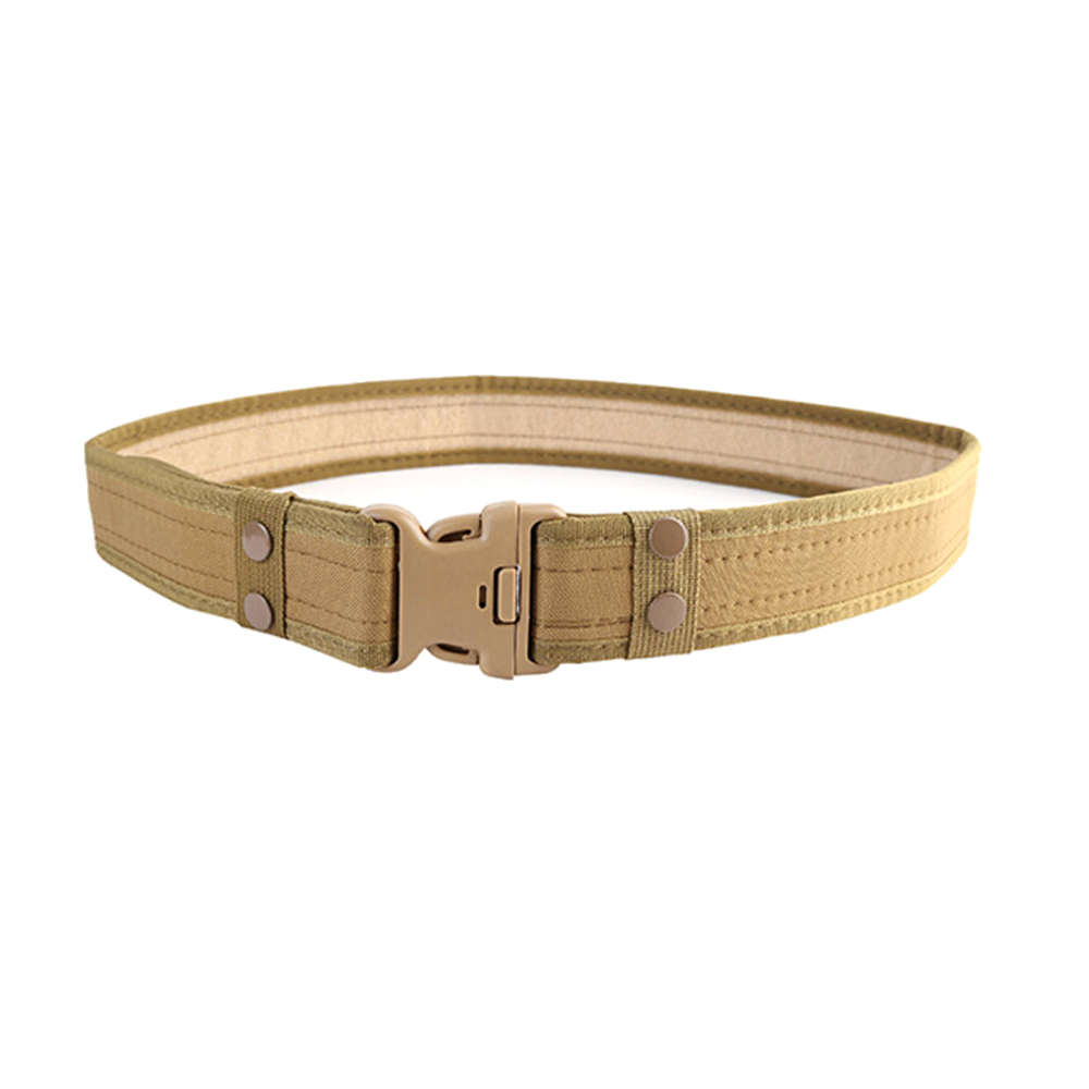 New Combat Canvas Duty Tactical Sport Belt with Plastic Buckle Army Military Adjustable Outdoor Fan Hook Waistband Waist Support