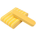 200 Pcs Double-sided Mini Nail File Blocks Yellow Sponge 100/180 Nail Polish Sanding Buffer Strips Polishing Manicure Tools